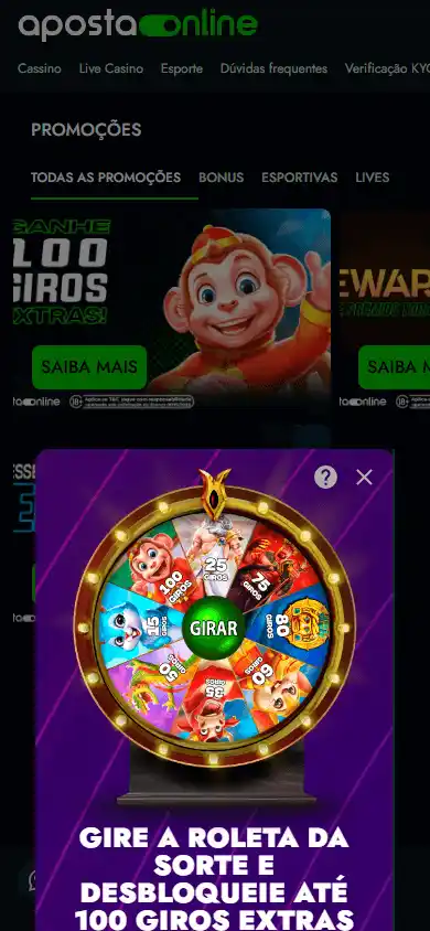 Apostaonline Casino screenshot 5