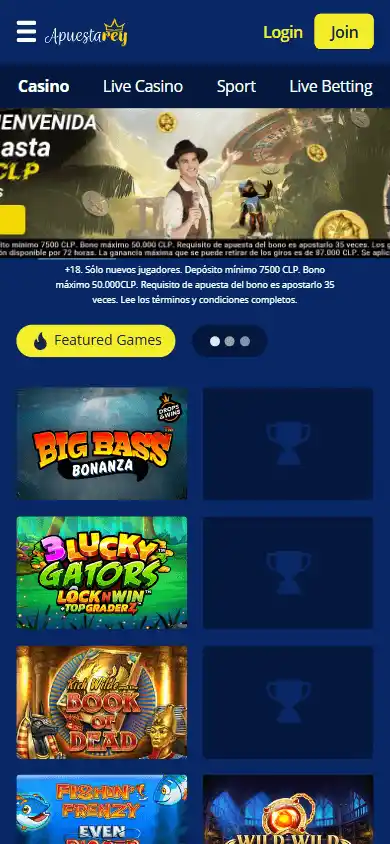 Apuestarey Casino screenshot 2