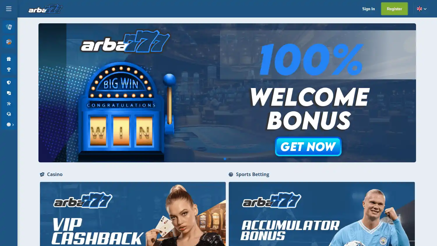 Arba777 Casino screenshot 1