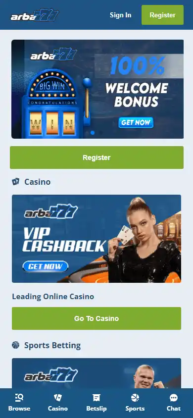 Arba777 Casino screenshot 4