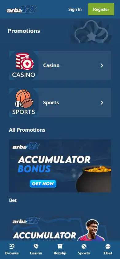 Arba777 Casino screenshot 6