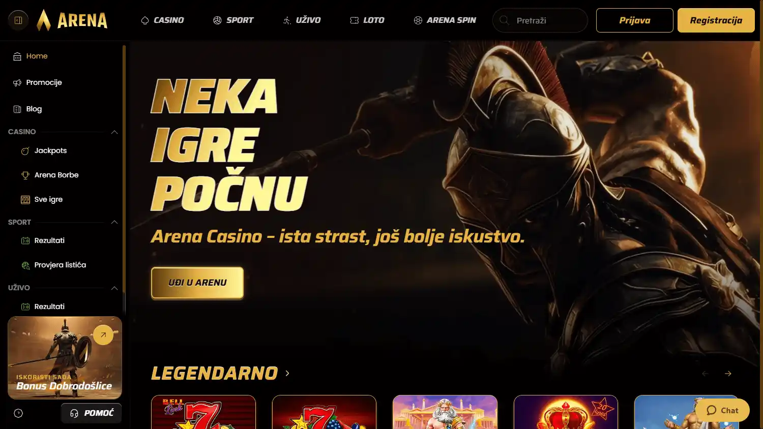 Arena Casino screenshot 1
