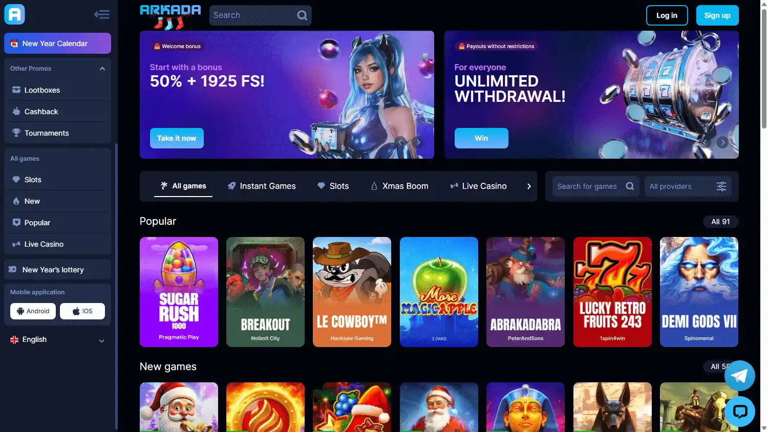 Arkada Casino screenshot 1