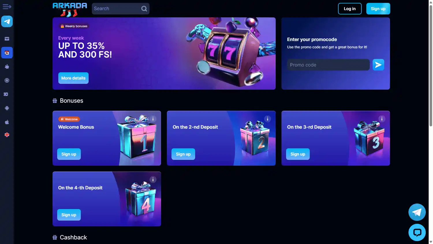 Arkada Casino screenshot 3