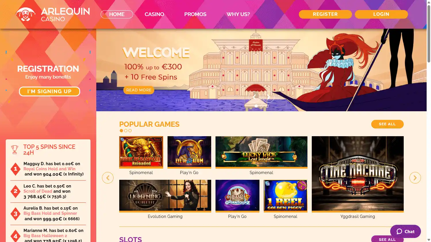 Arlequin Casino screenshot 1