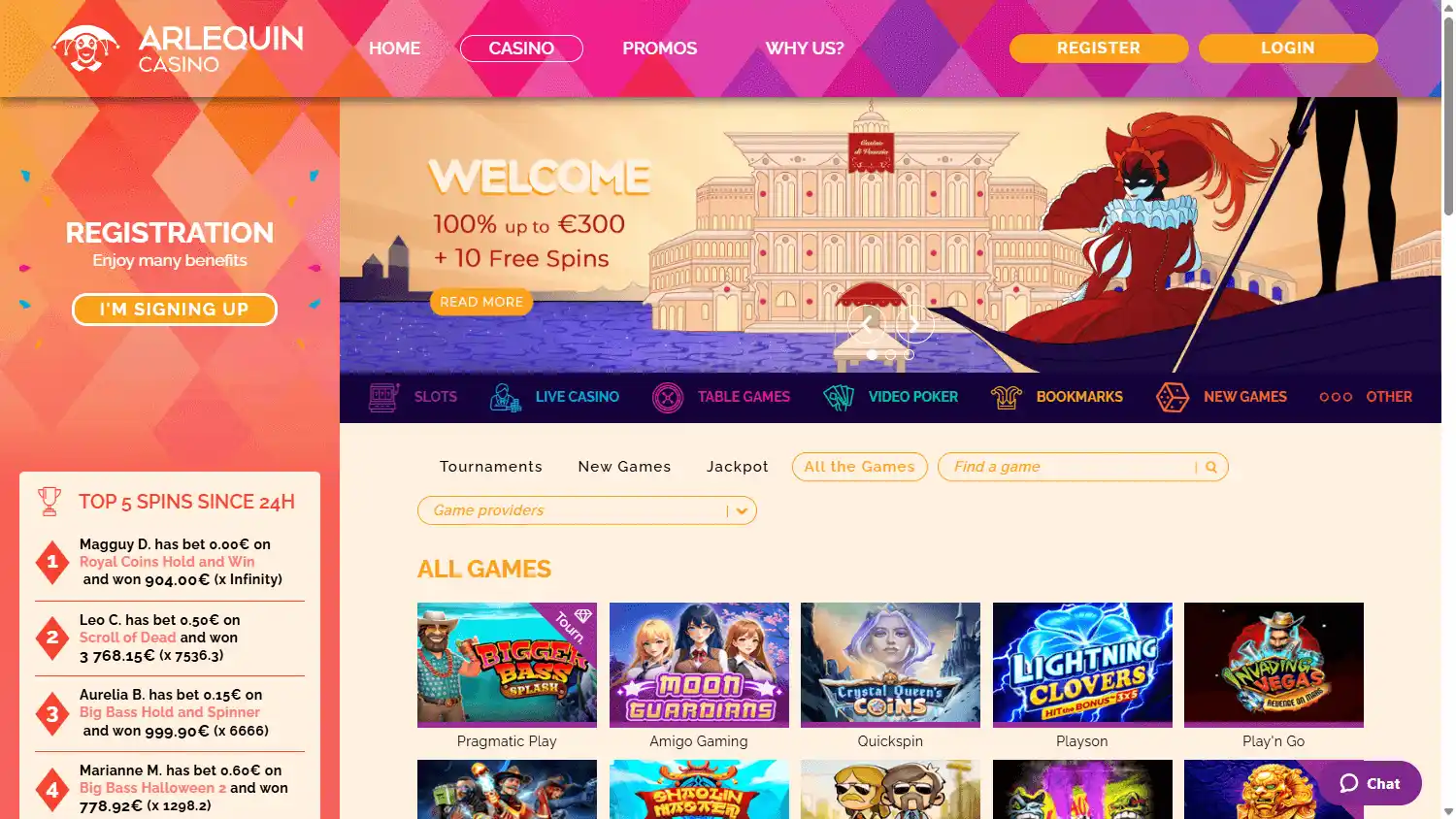 Arlequin Casino screenshot 2