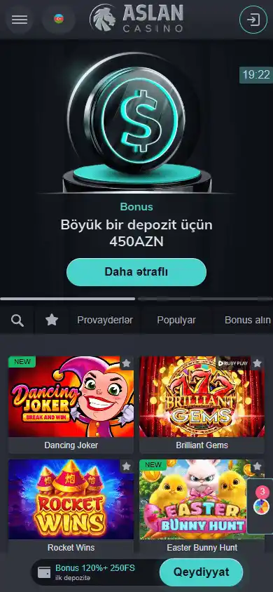 Aslan Casino screenshot 4