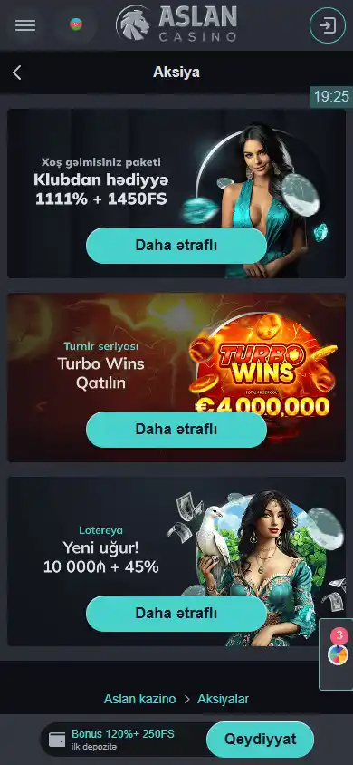 Aslan Casino screenshot 6