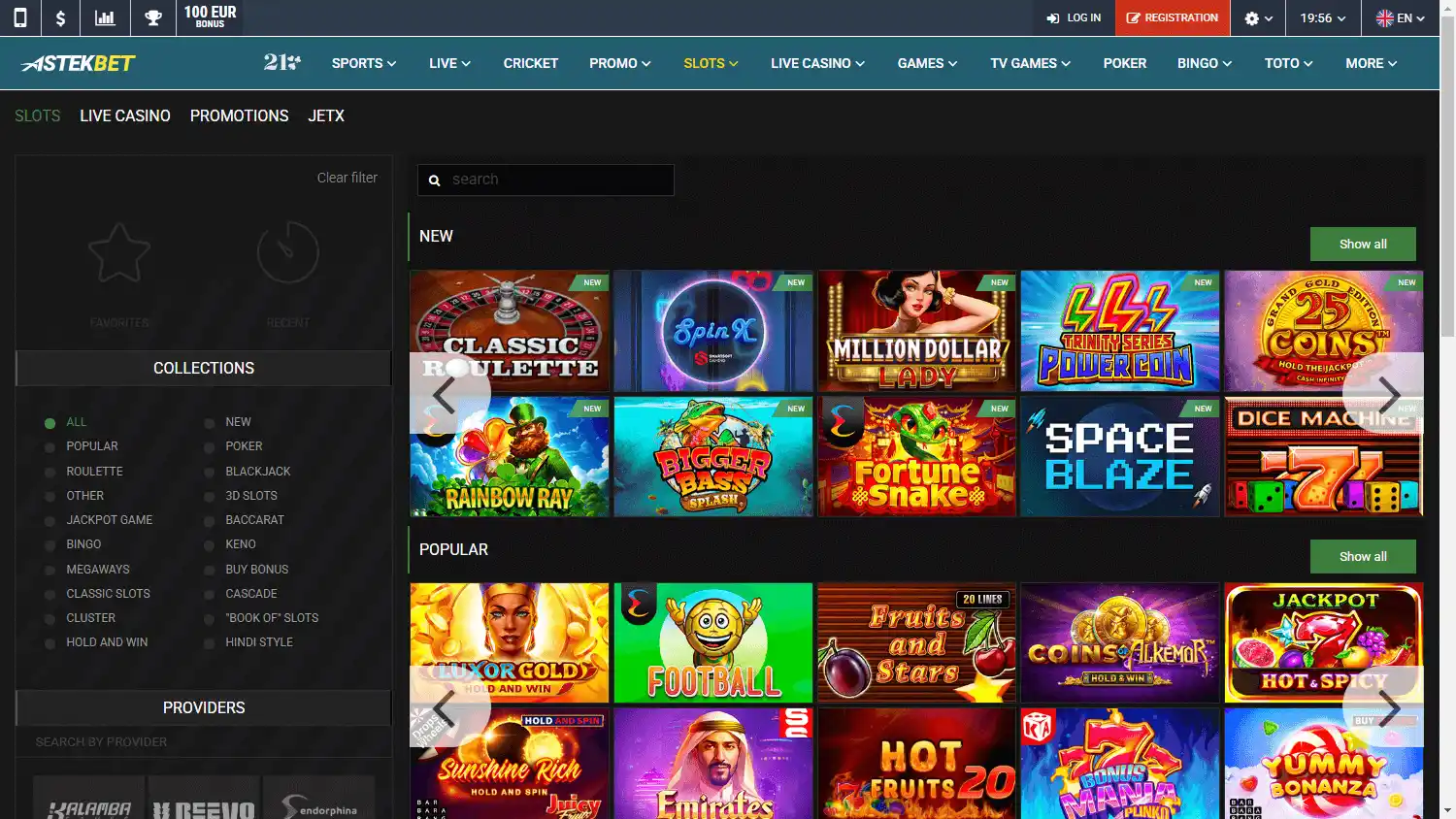 Astekbet Casino screenshot 2