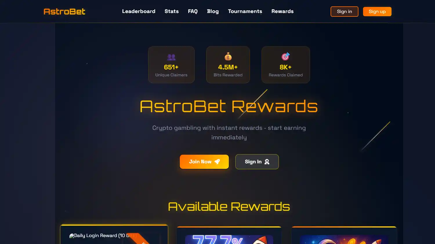 Astrobet Casino screenshot 3