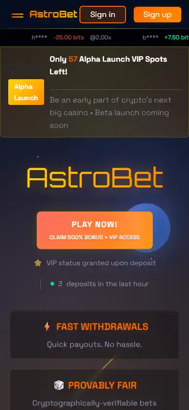 Astrobet Casino screenshot 4