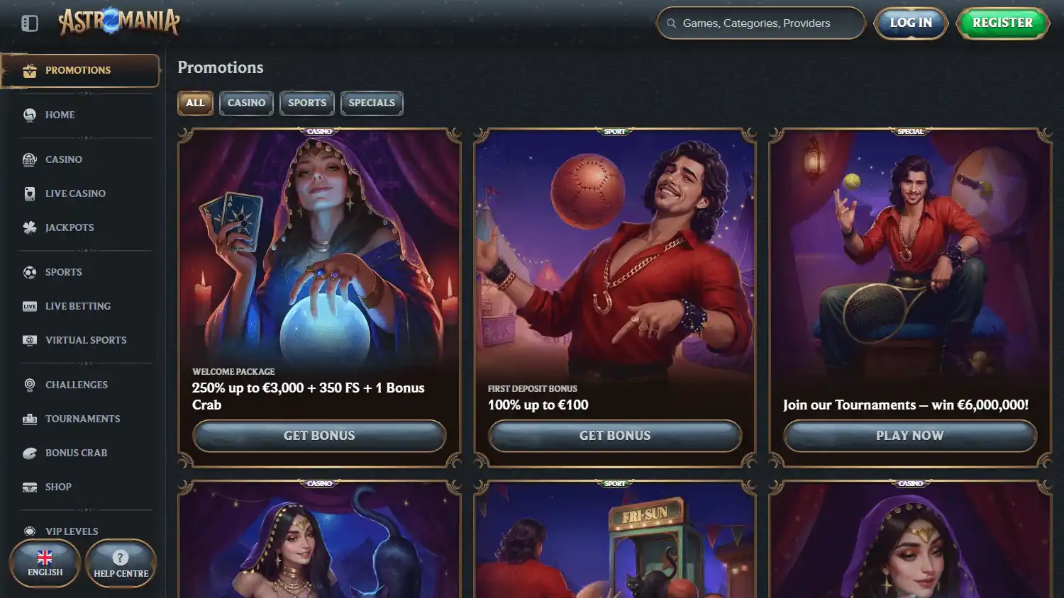 AstroMania Casino screenshot 3