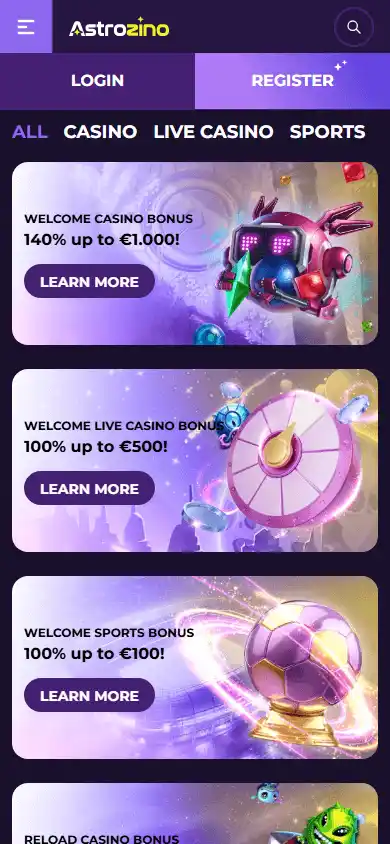 Astrozino Casino screenshot 3