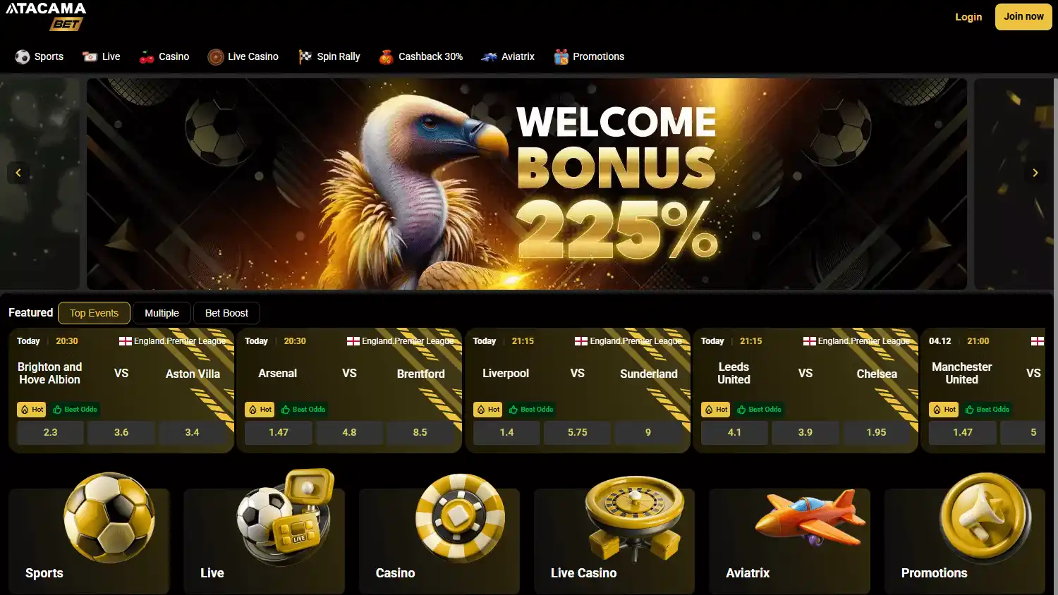 Atacamabet Casino screenshot 1
