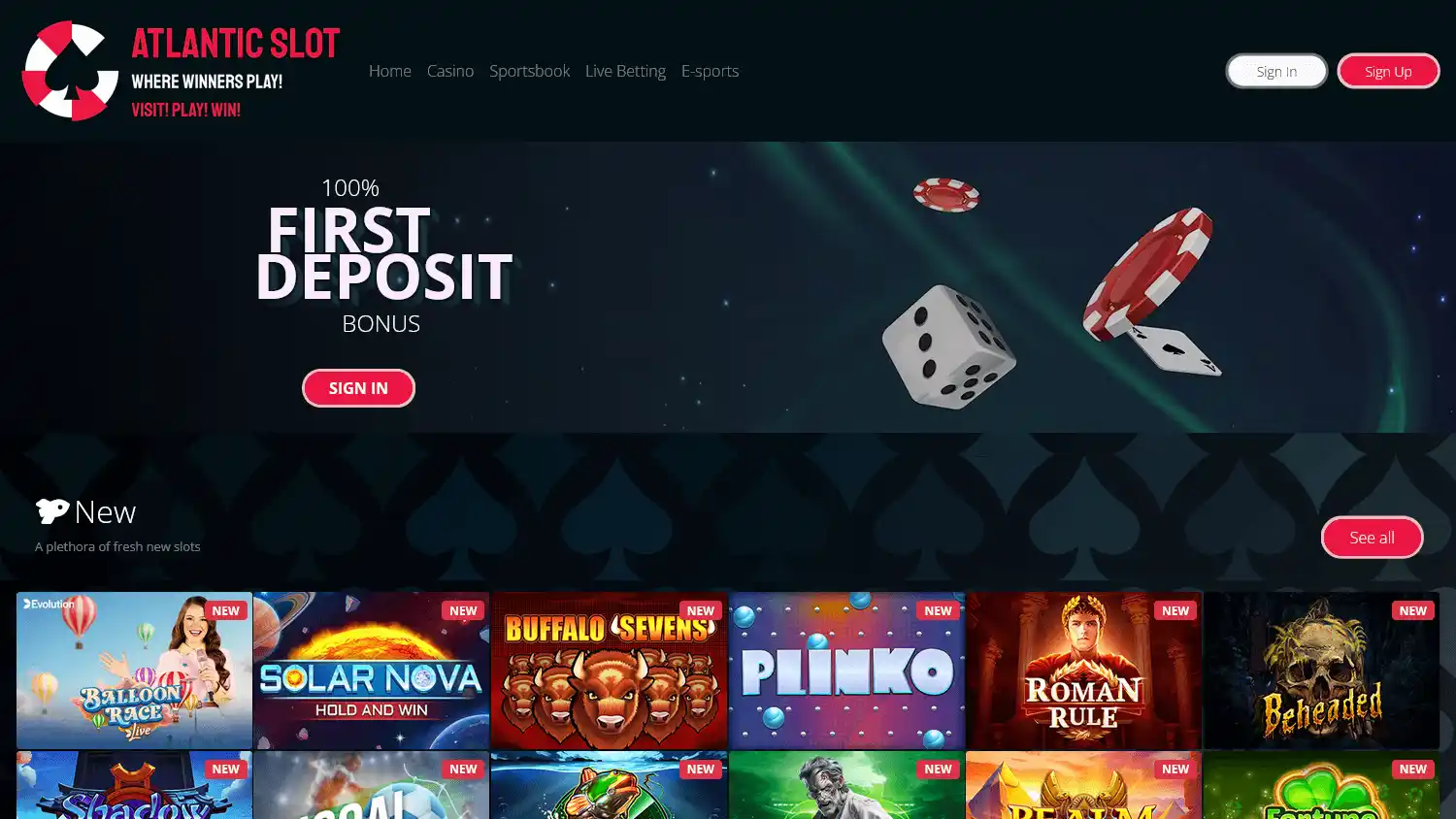 Atlantic Slot Casino screenshot 1