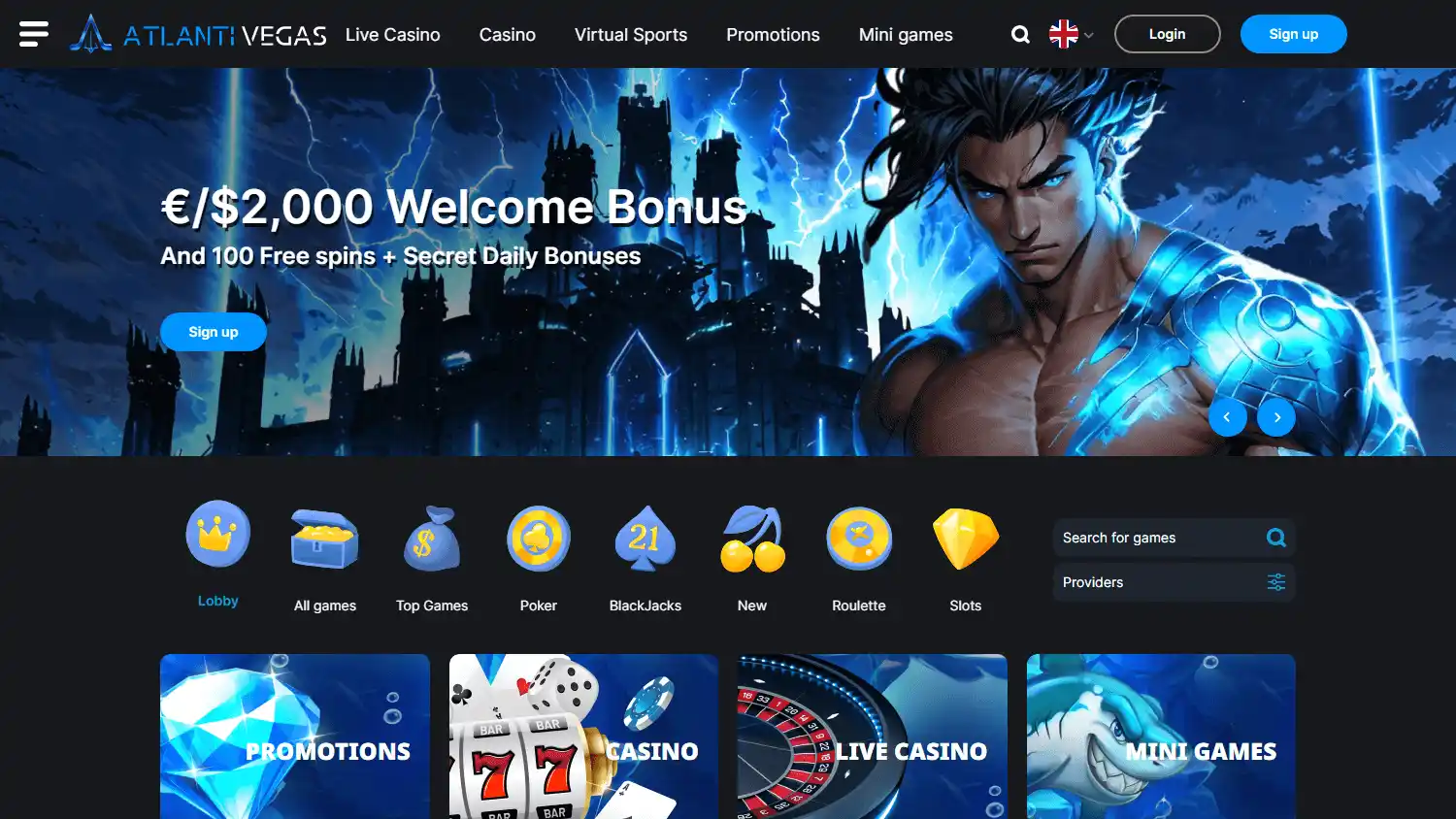 AtlantiVegas Casino screenshot 1