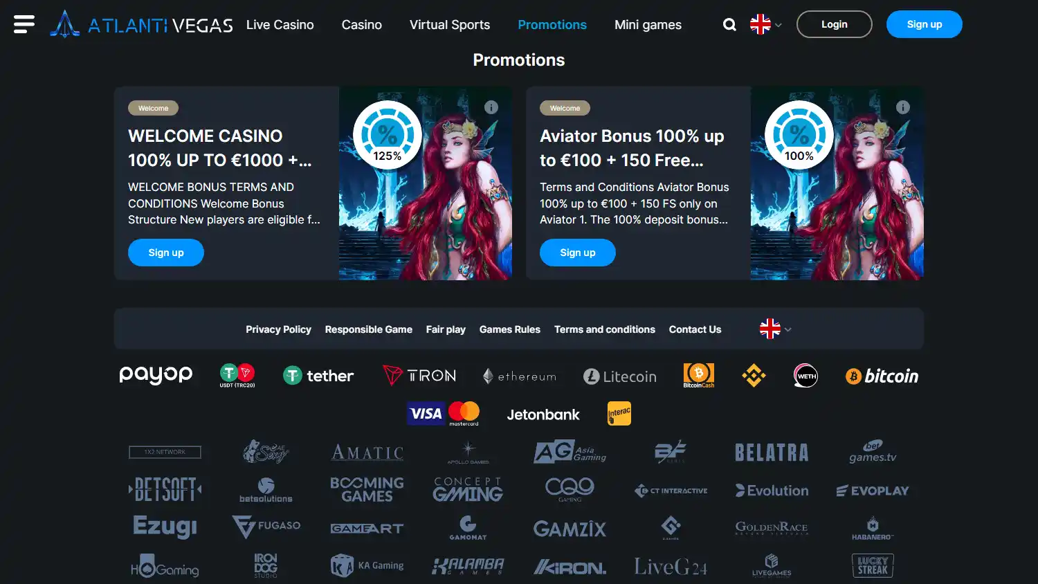 AtlantiVegas Casino screenshot 3
