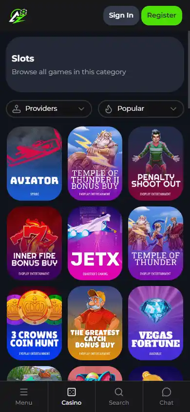 AtoZWIN Casino screenshot 5