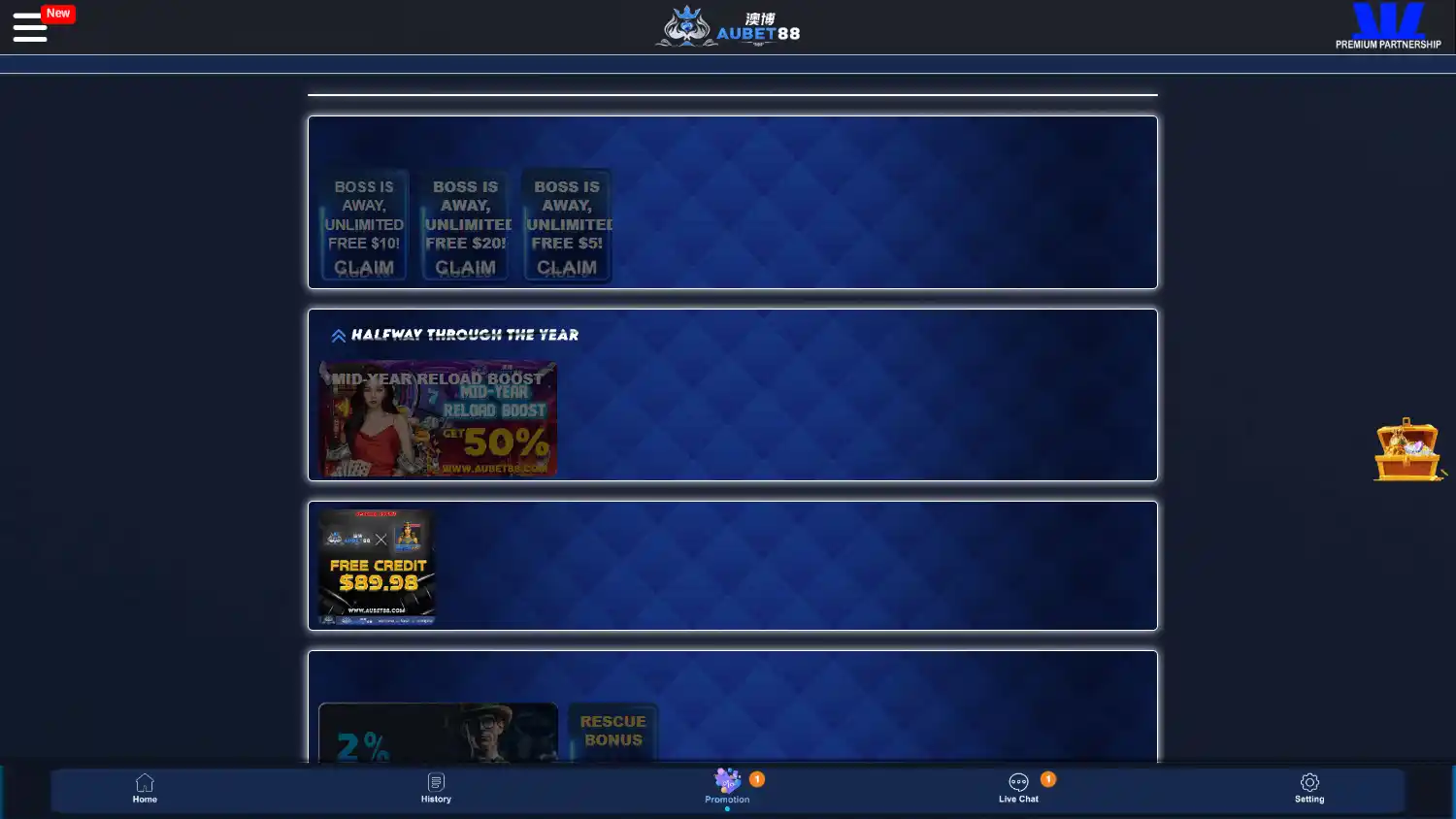 Aubet88 Casino screenshot 2