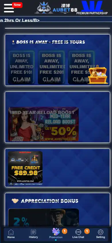 Aubet88 Casino screenshot 4