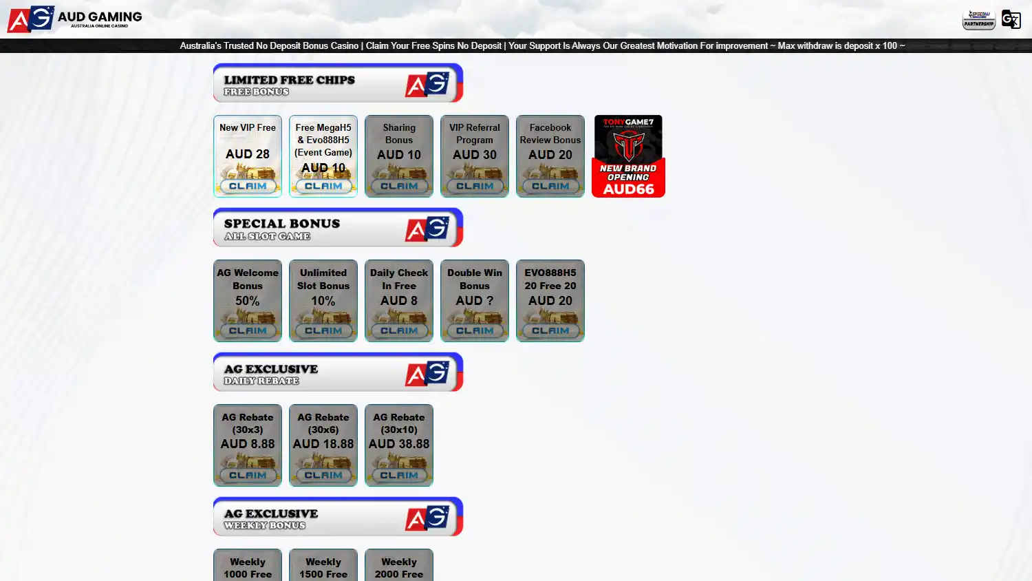 AUD Gaming Casino screenshot 2