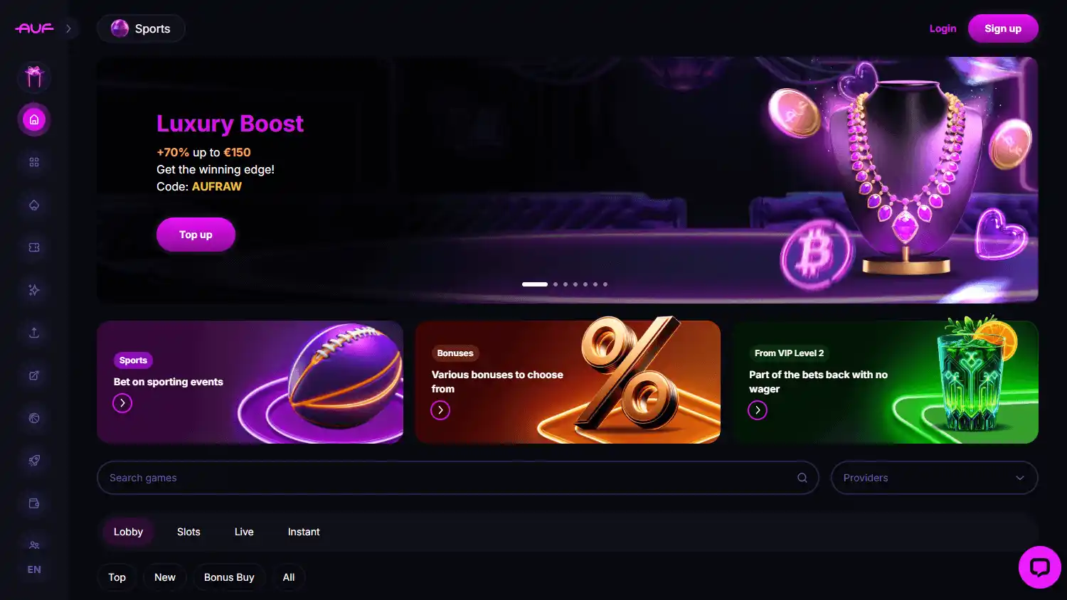 Auf Casino screenshot 1