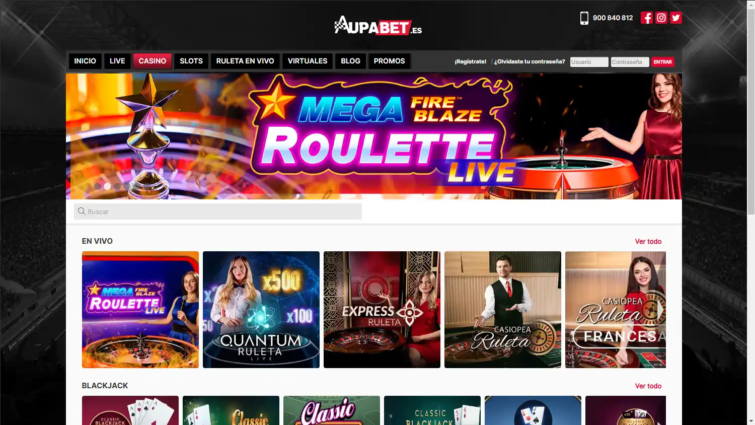Aupabet Casino screenshot 2