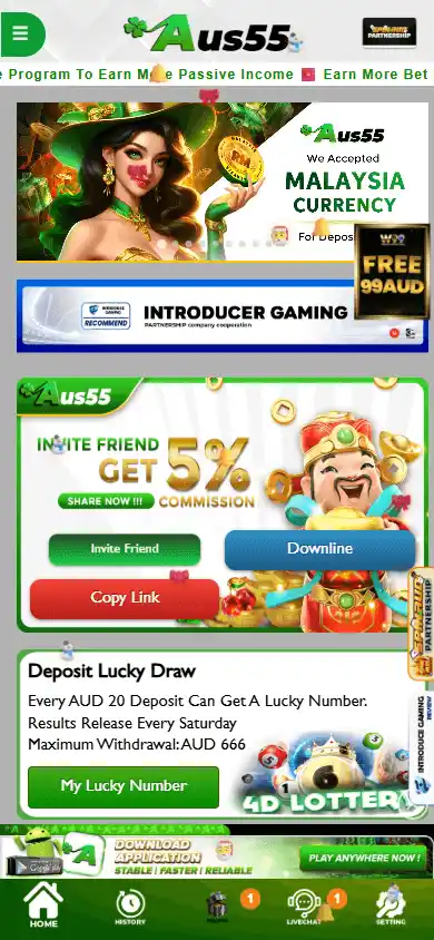 Aus55 Casino screenshot 3