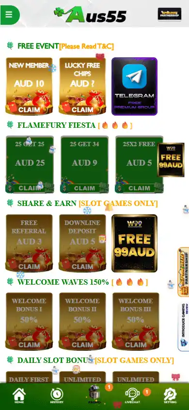 Aus55 Casino screenshot 4