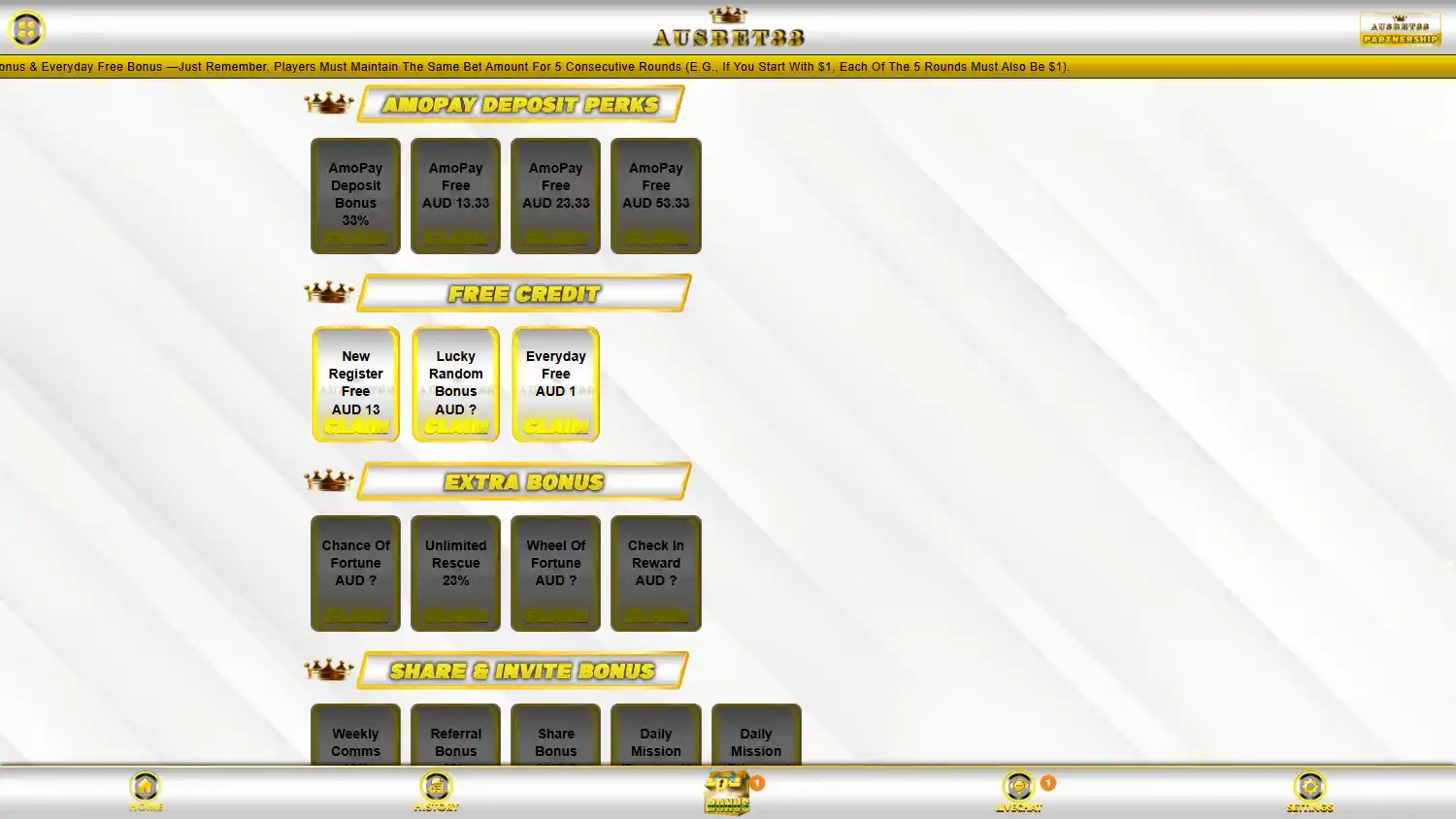 AusBet33 Casino screenshot 2