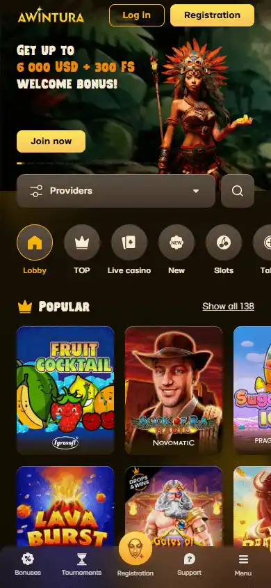 Awintura Casino screenshot 4