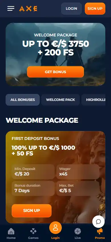 Axecasino screenshot 6