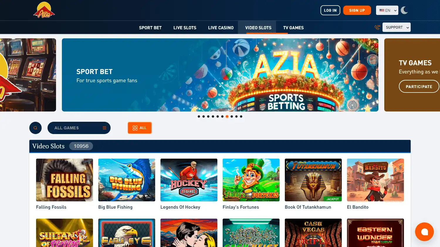 Azia Casino screenshot 2