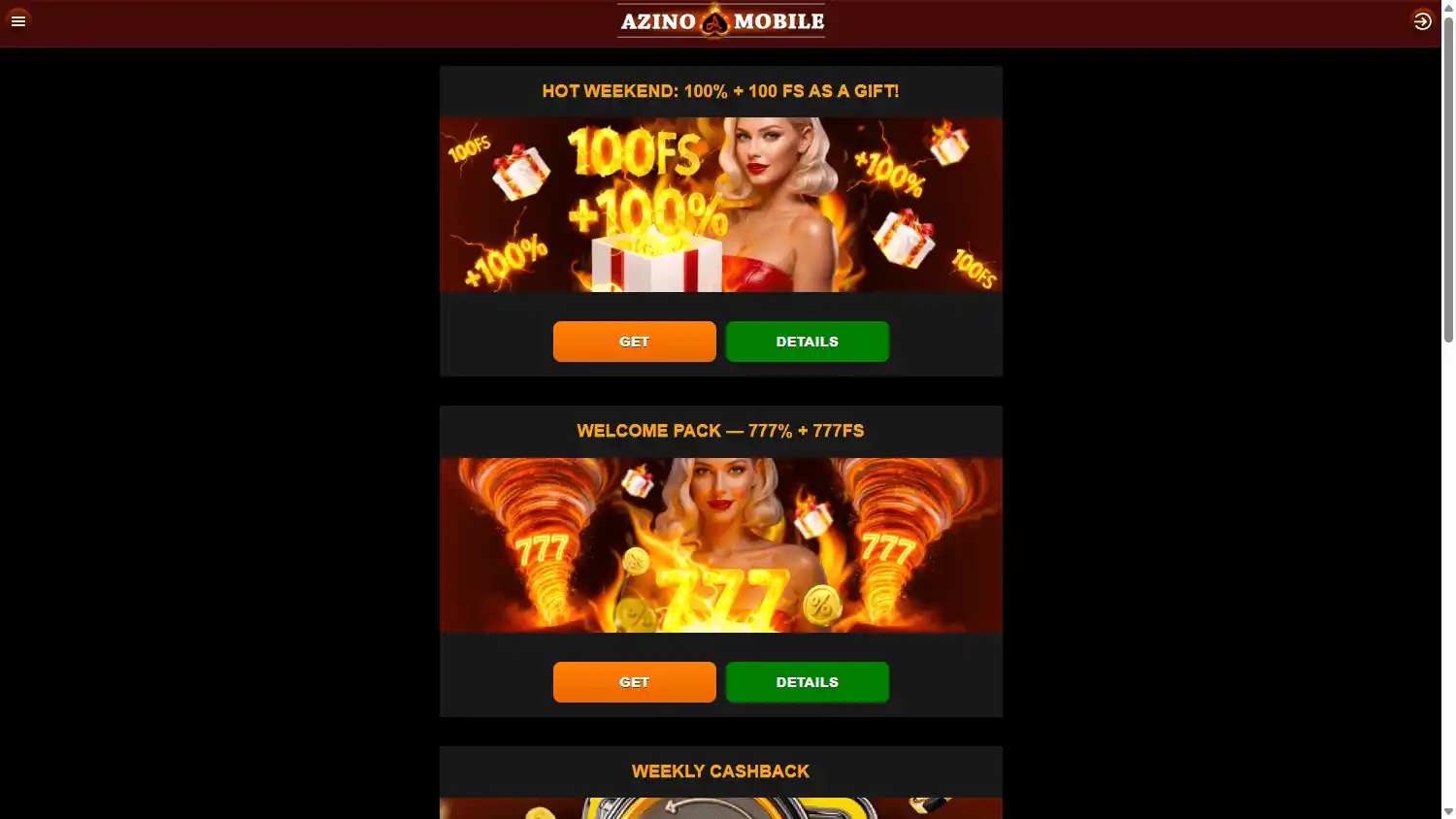 Azino Mobile Casino screenshot 3