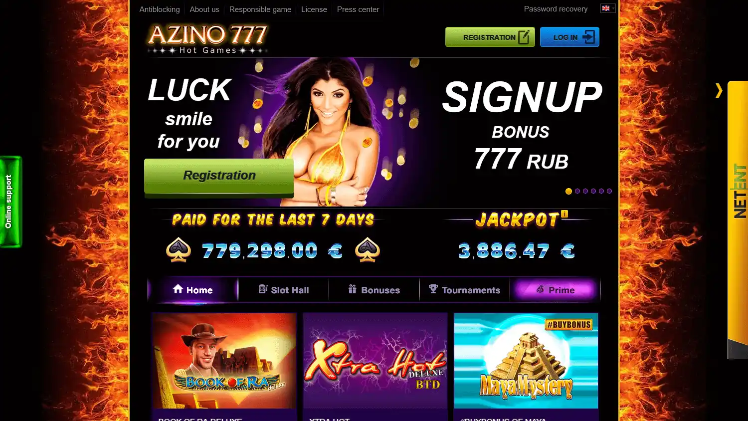 Azino777 Casino screenshot 1