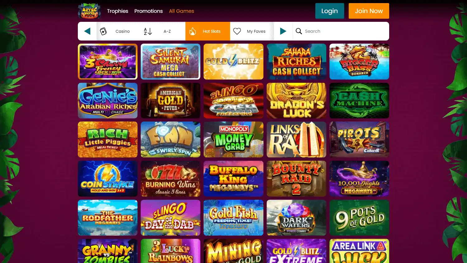 Aztec Wins Casino IE screenshot 3