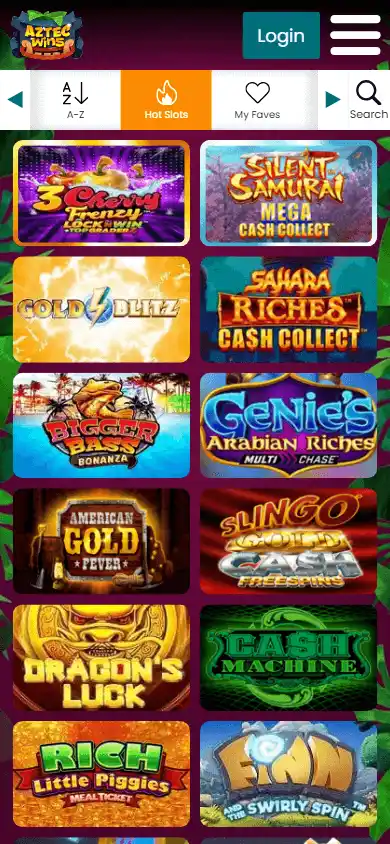 Aztec Wins Casino IE screenshot 6