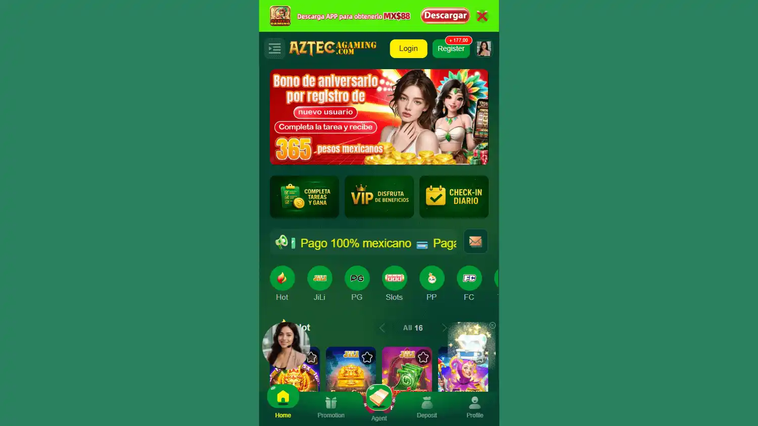 Azteca Gaming Casino screenshot 1