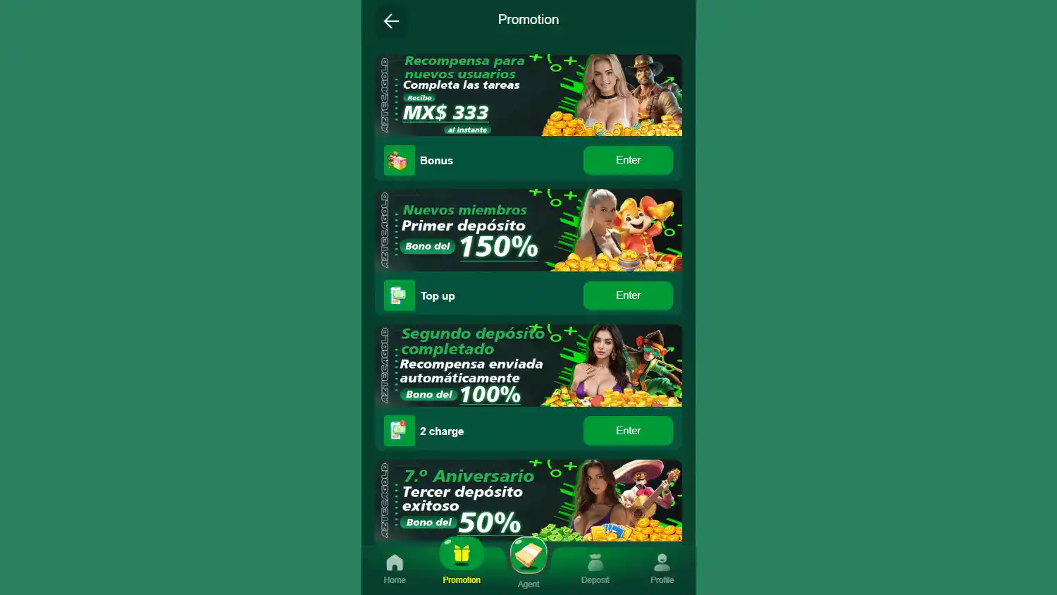 Azteca Gold Casino screenshot 3