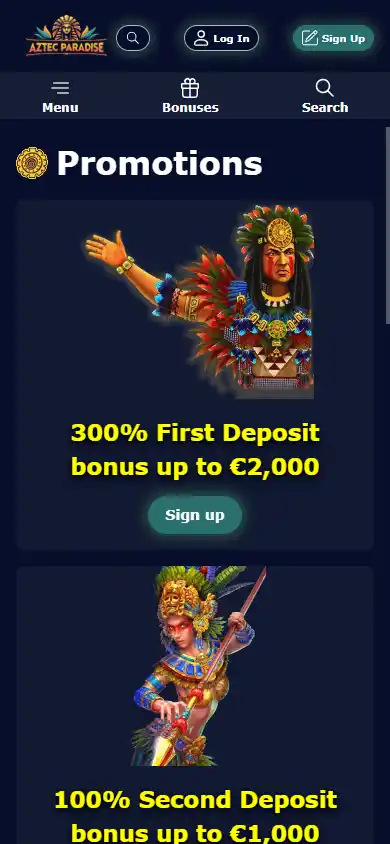 AztecParadise Casino screenshot 6