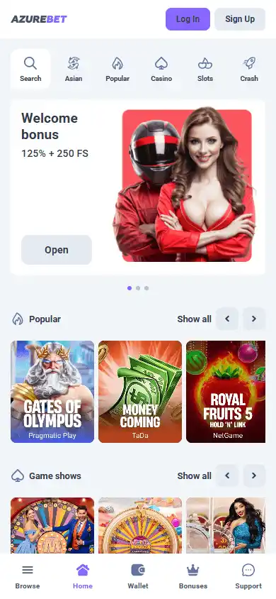 Azurebet Casino screenshot 4