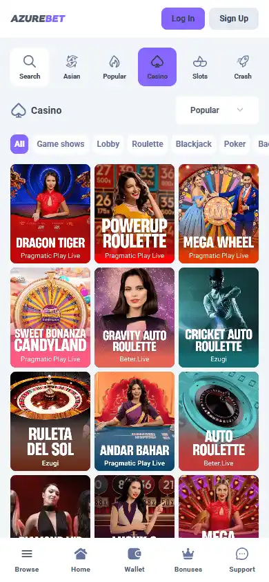 Azurebet Casino screenshot 5