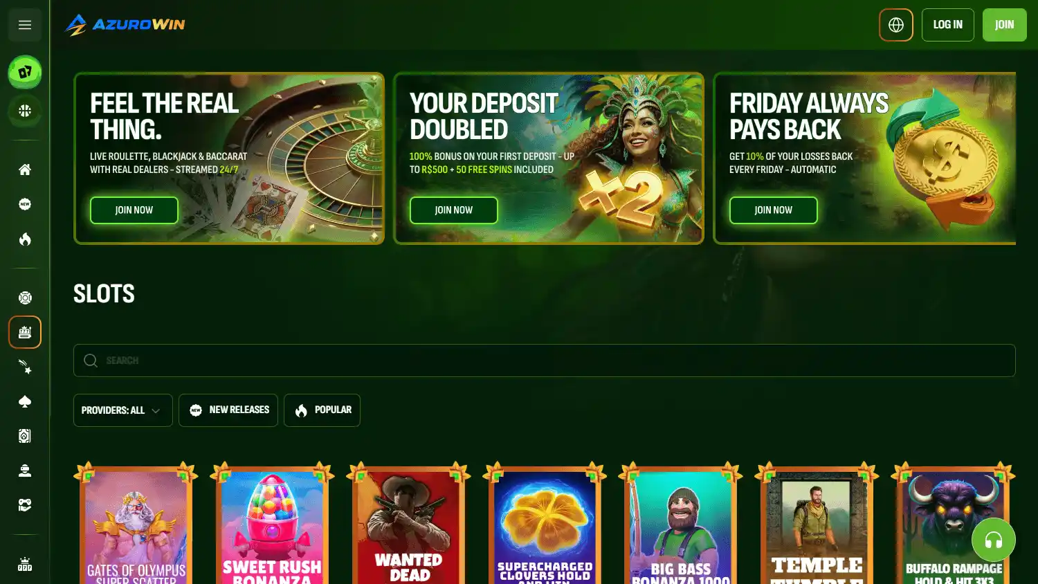 AzuroWin Casino screenshot 2
