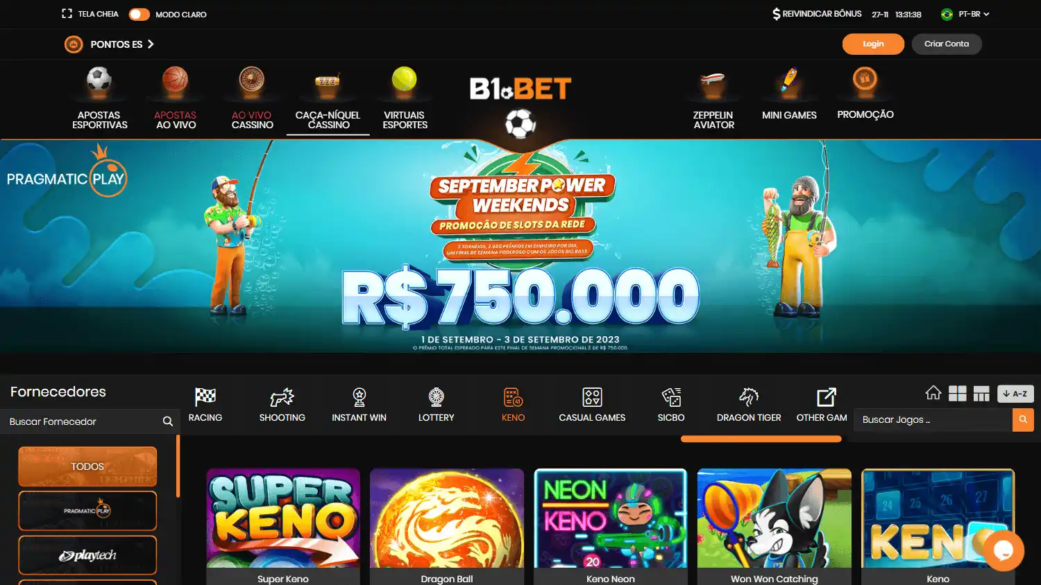 B1 BET Casino screenshot 2