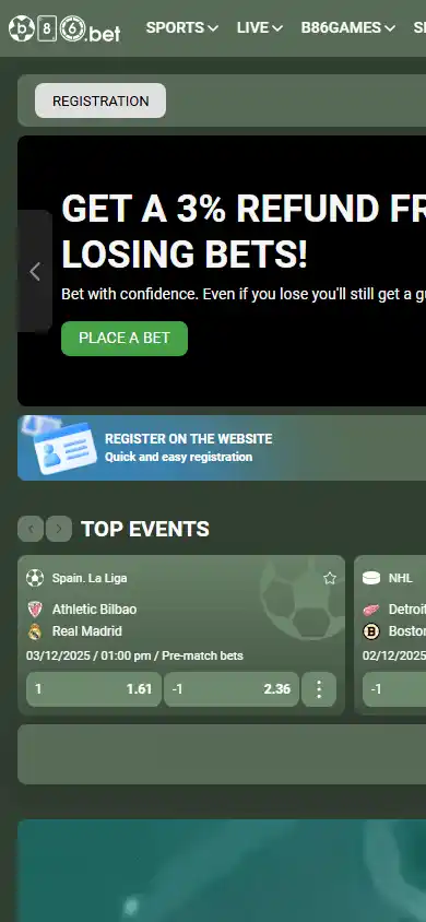 B86 Bet Casino screenshot 1