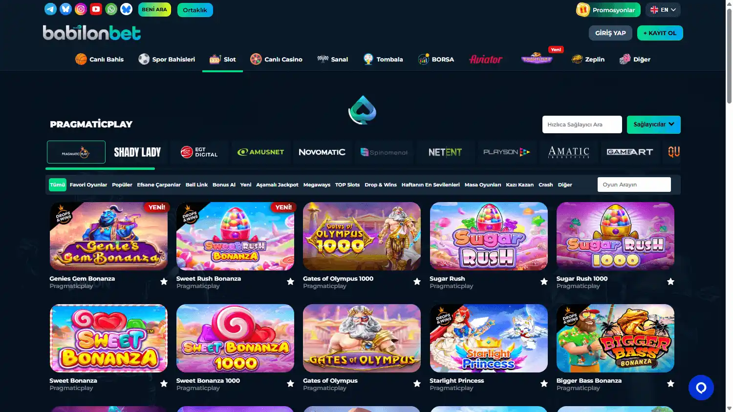 BabilonBet Casino screenshot 3