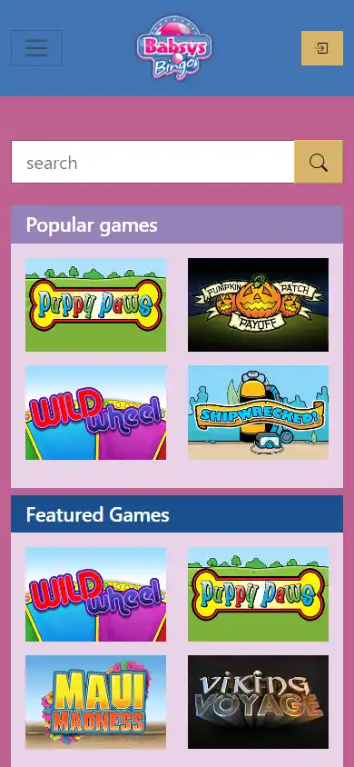 BabsysBingo Casino screenshot 5