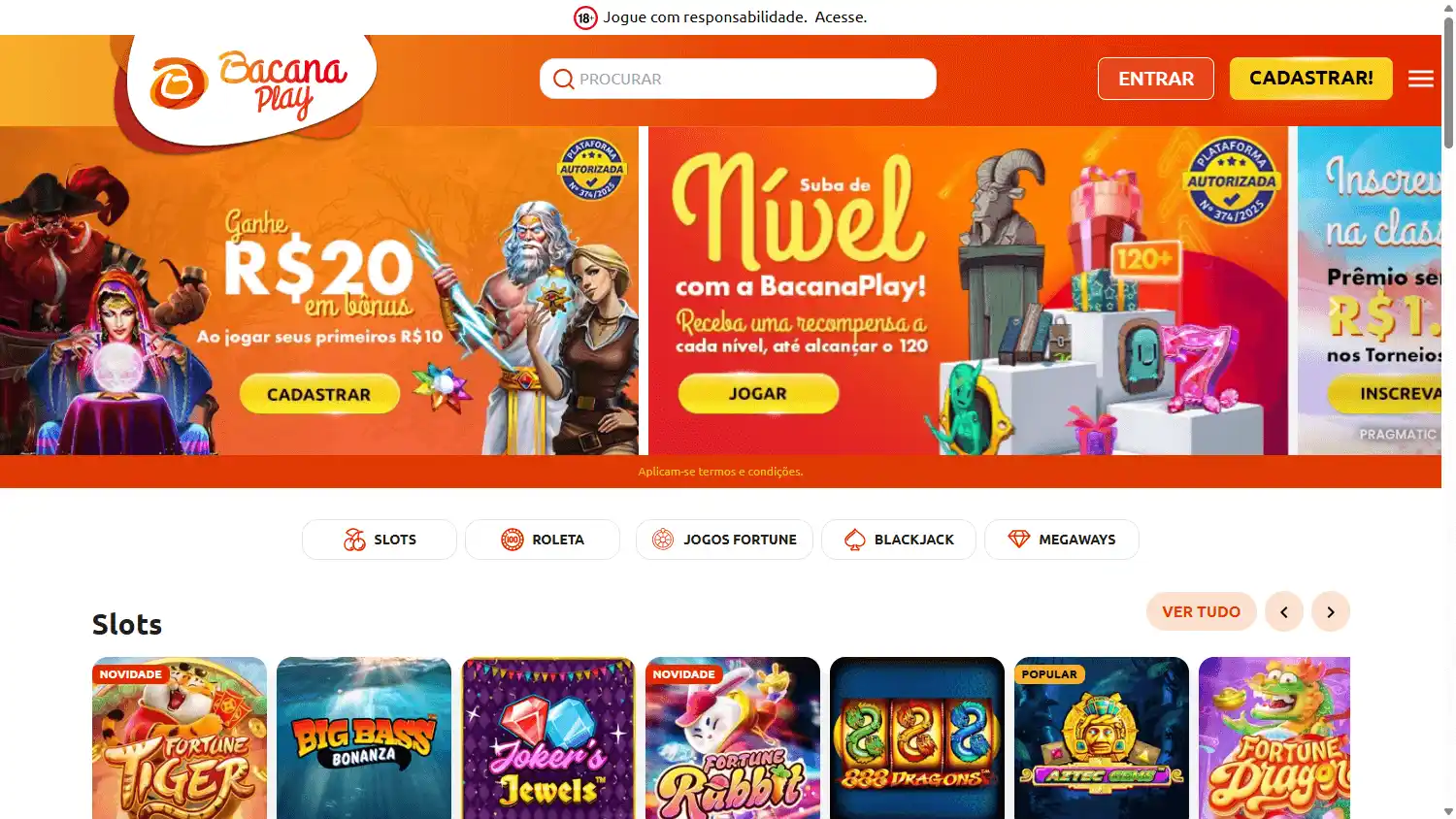 BacanaPlay Casino BR screenshot 1