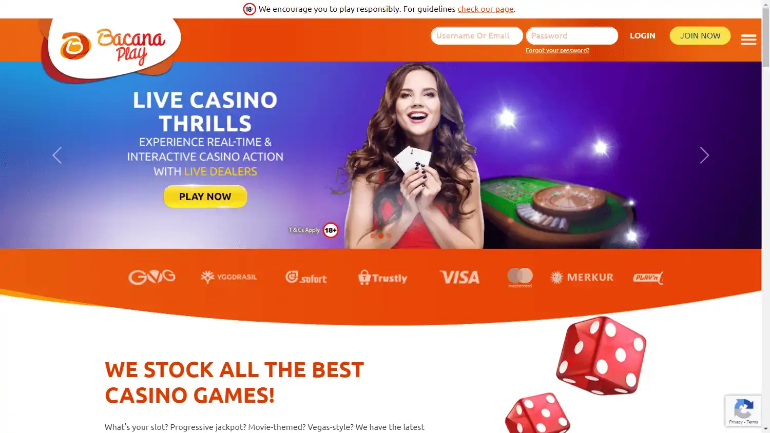 BacanaPlay Casino SE screenshot 2