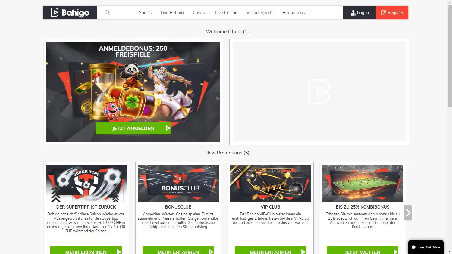 Bahigo Casino screenshot 3